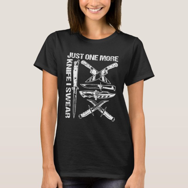 Camiseta Knife Fan Flipping Knife Hunting Knife Collector 1 (Frente)