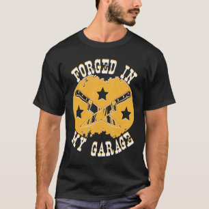 Camiseta Knife Maker Forjado Em Minha Garagem Dedicou Black