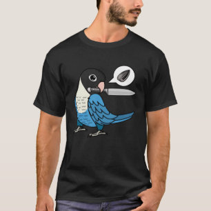 Camiseta Knife Parrot Quer Seeds I Blue mascarado Lovebird