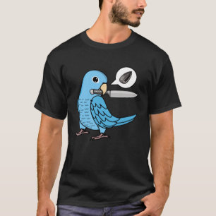Camiseta Knife Parrot Quer Seeds I Blue Parrotlet