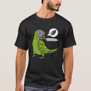 Camiseta Knife Parrot quer Seeds I Dusky com cabeçalho Conu