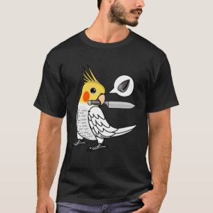Camiseta Knife Parrot Quer Seeds I Lutino Cockatiel