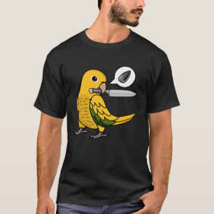 Camiseta Knife Parrot Quer Seeds I Ouro Conure