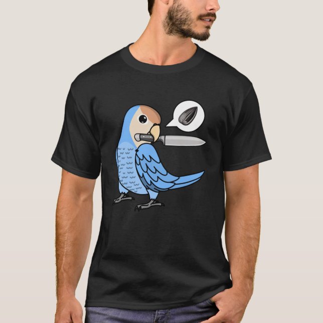 Camiseta Knife Parrot Quer Seeds I Peach frente Blue Lovebi (Frente)