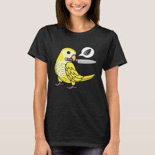Camiseta Knife Parrot Quer Seeds I Yellow Lutino Monk Para