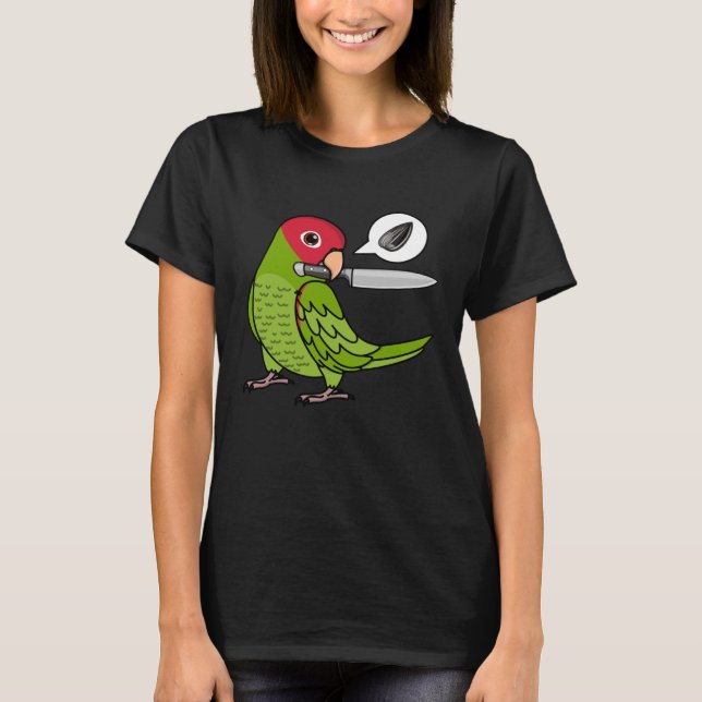 Camiseta Knife Parrot Quer Sementes I Cherry chefiada Conur (Frente)