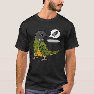Camiseta Knife Parrot Quer Sementes No Cenário Senegal