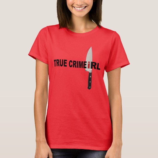 Camiseta KnifeTshirt da IRL do Crime Verdadeiro (Frente)