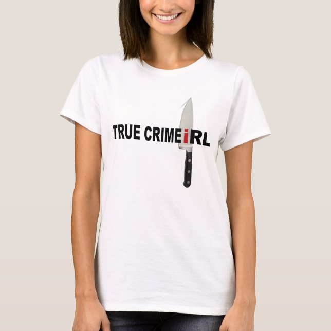 Camiseta KnifeTshirt da IRL do Crime Verdadeiro (Frente)