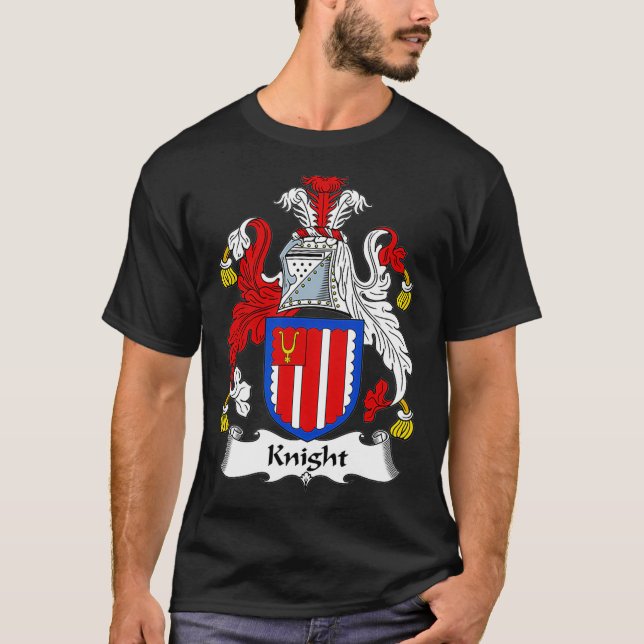 Camiseta Knight Casaco da Guarda Familiar de Armas (Frente)