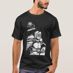Camiseta Knight Flail Modern Black Art Trendy