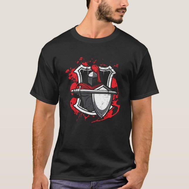 Camiseta Knight Medieval Soldier Knighthood Warrior 5 (Frente)
