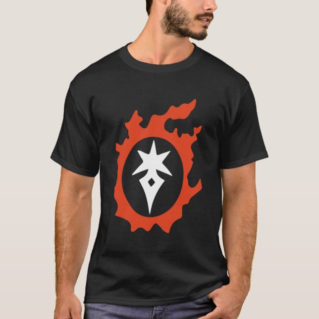 Camiseta Knight of Darkness  Warriors of Light & Darkness P (Frente)