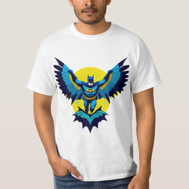 Camiseta "Knight Radiant: Batman Reflorged in Blue Flame" (Frente)