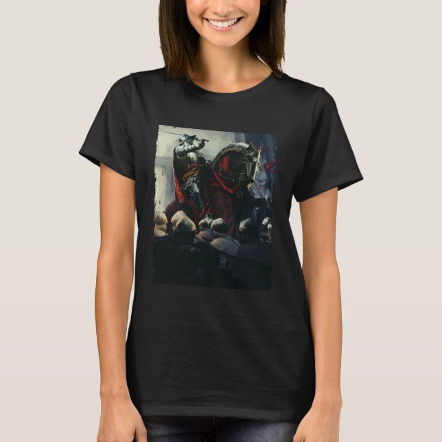 Camiseta Knight Templar Medieval Horseman Knights (Frente)
