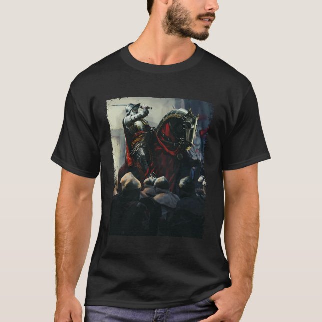 Camiseta Knight Templar Medieval Horseman Knights (Frente)