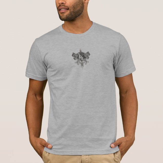 Camiseta Knighthood-Meu Liege, cinzento (Frente)