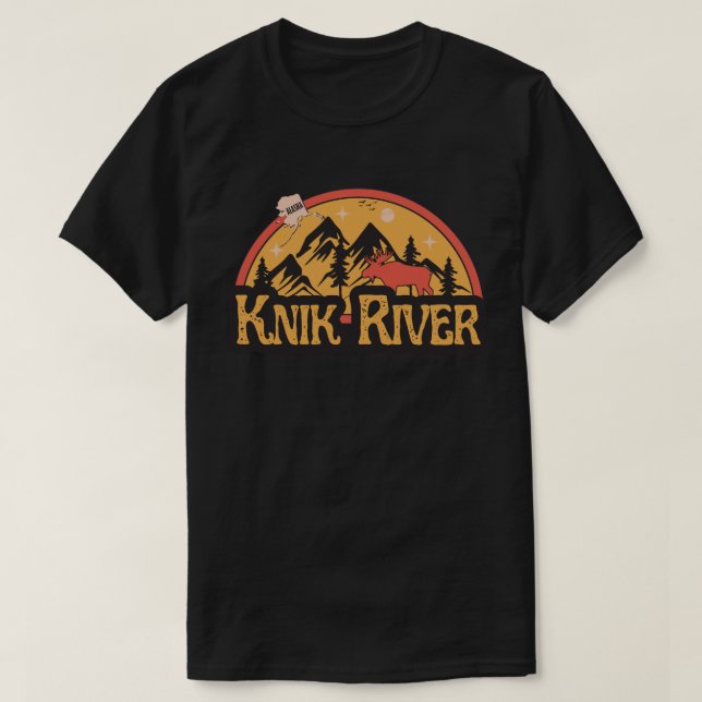 Camiseta Knik River, Alaska (Frente do Design)