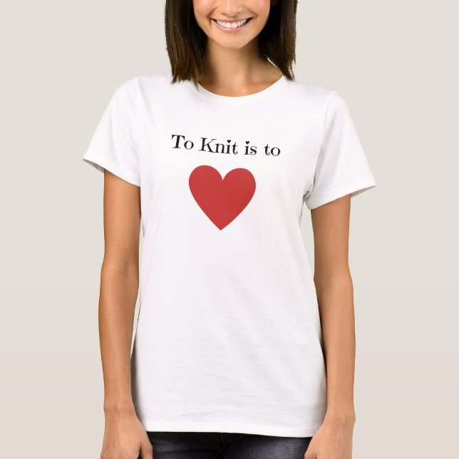 Camiseta Knit é para o Amor - (Frente)