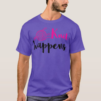 Camiseta Knit Happens, Knitting 