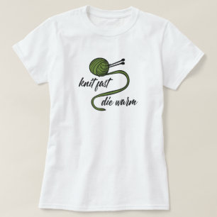 Camiseta Knit Verde Oleícola Rápido, T-Shirt Quente