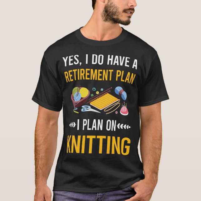 Camiseta Knitter de tricô de reforma (Frente)