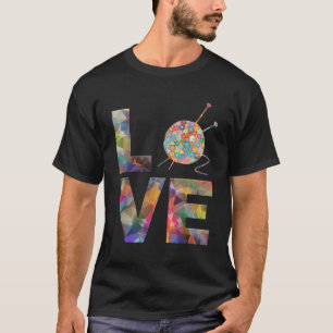 Camiseta Knitter Knitting Crochet Love Yarn Padrões Stitch