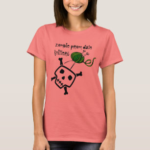 Camiseta knitters da data do baile de formatura do zombi