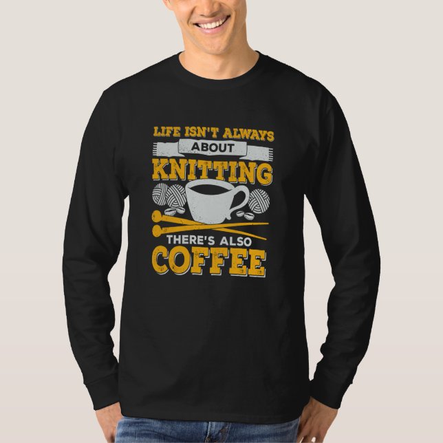 Camiseta Knitting Coffee (Frente)