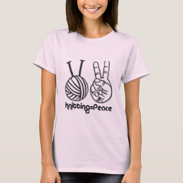 Camiseta Knitting= Paz (Frente)