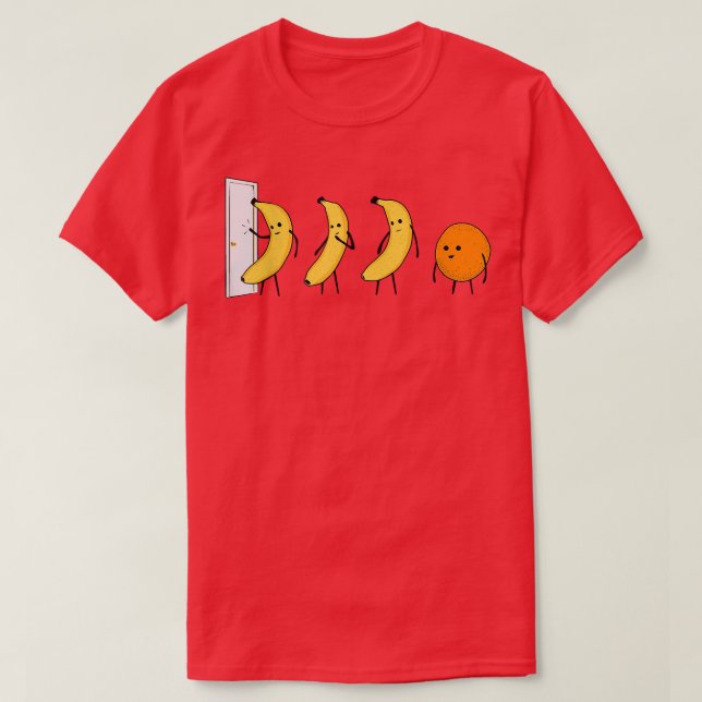 Camiseta Knock Knock Whare Banana, Que Está Laranja (Frente do Design)