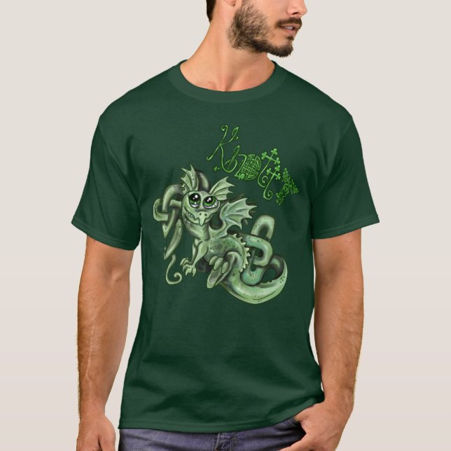 Camiseta Knotty lil Dragon~Camisa de nó celta (Frente)