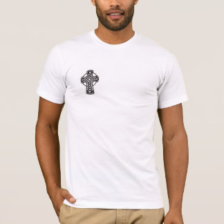 Camiseta knotwork da cruz celta