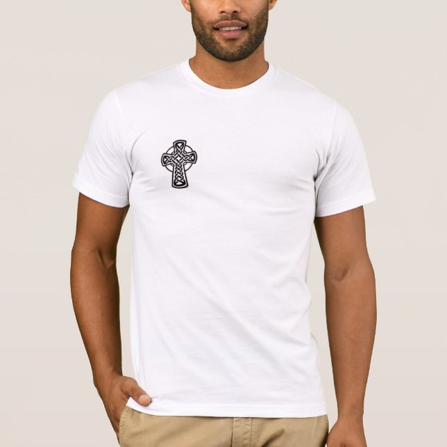 Camiseta knotwork da cruz celta (Frente)