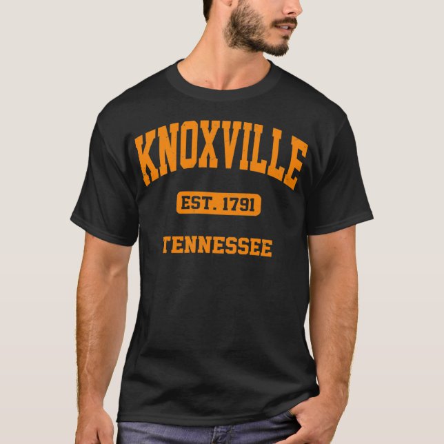 Camiseta Knoville Tennessee TN Estilo atlético do Estado da (Frente)