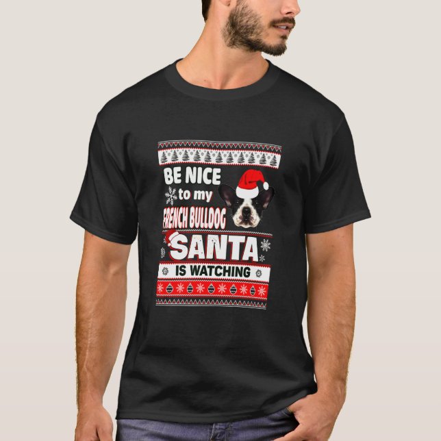 Camiseta Know Papai noel Buldogue Francês (Frente)