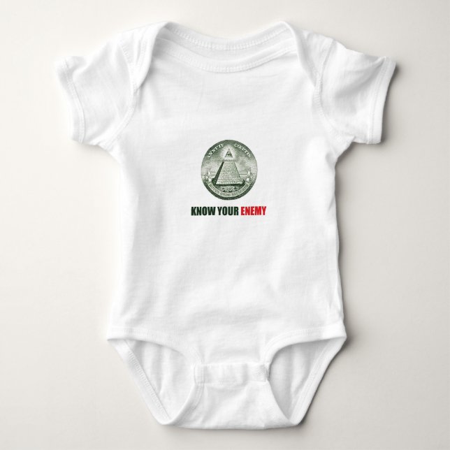 Camiseta know your enemy illuminati (Frente)