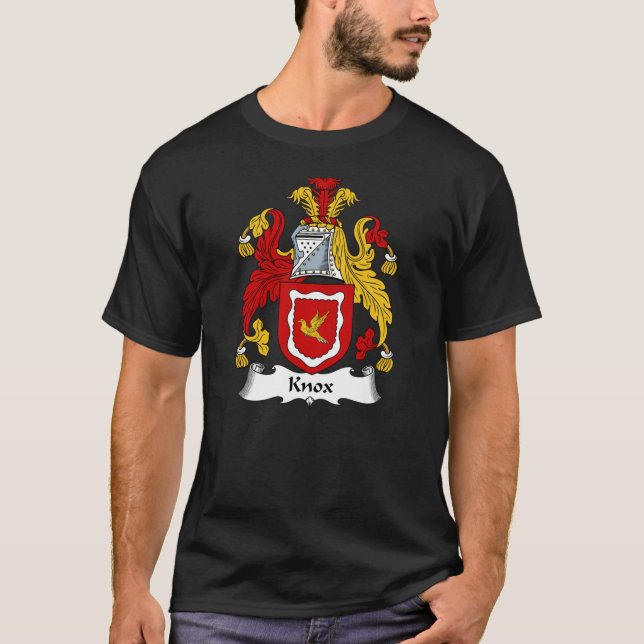 Camiseta Knox Casaco de Arms Knox Family Crest Classic T-Sh (Frente)