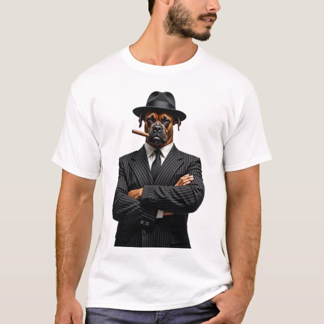 Camiseta Knuckles Sammy Boxer Presente para o dono do Pet (Frente)