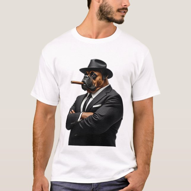 Camiseta Knuckles Sammy Boxer Presente para o dono do Pet (Frente)