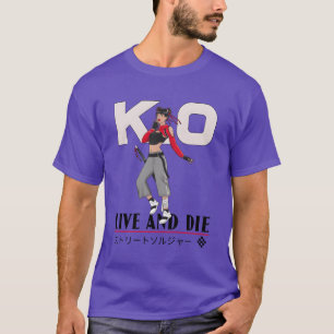 Camiseta KO Viver e Morrer família anime