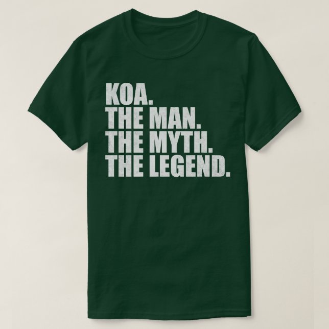 Camiseta KoaKoa Nome Koa nome dado (Frente do Design)