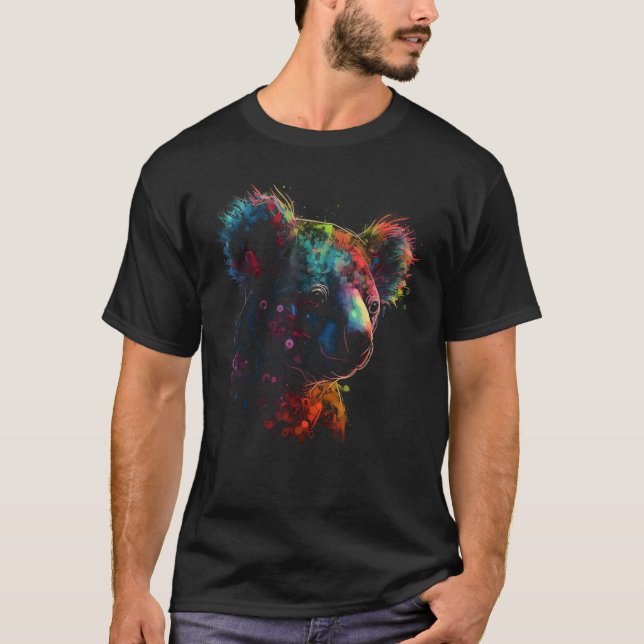 Camiseta Koala Artwork  Animal Koala 5 (Frente)