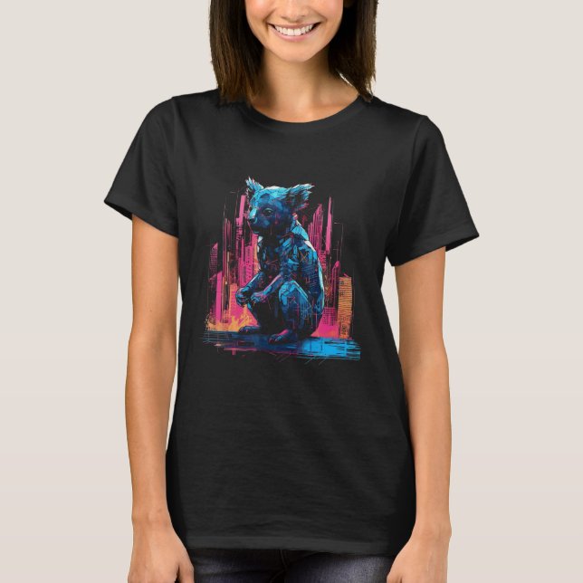 Camiseta Koala Artwork - Architecture Animal Motif Art Anim (Frente)