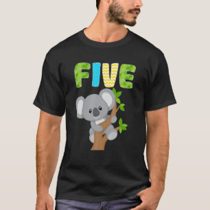 Camiseta Koala Bear 5 Birthday, 5 Anos