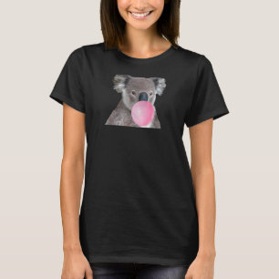 Camiseta Koala Bear Bink Bubble Gum Bonito Amante de os ani