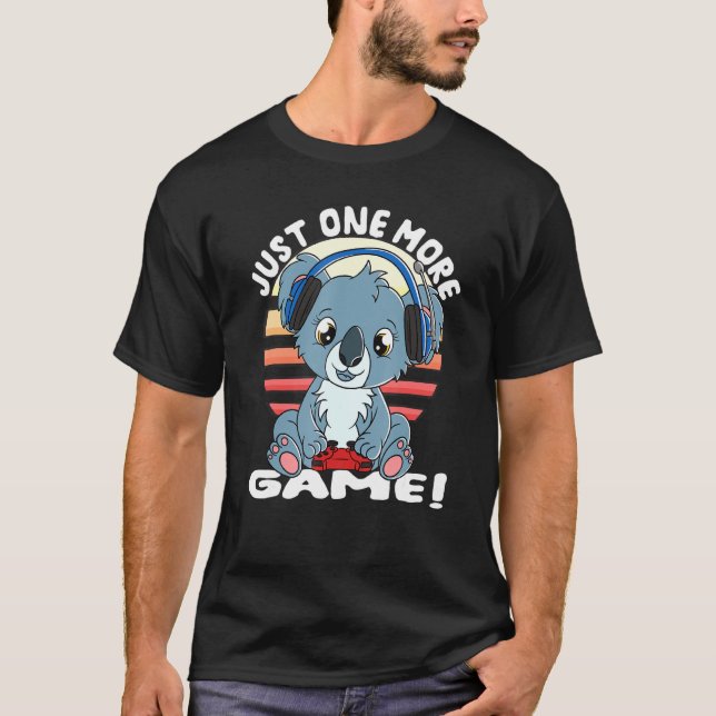 Camiseta Koala Bear Gamer Headset Gaming Koala Apenas Mais  (Frente)