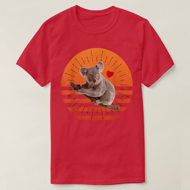 Camiseta Koala Bear Gifts Retro Sunset Animal Lover Koala 1 (Frente do Design)