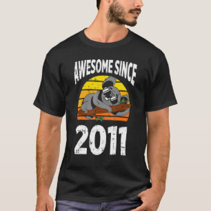 Camiseta Koala Bear Incrível Desde 2011 11 Aniversário 11 Y