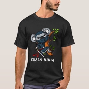 Camiseta Koala Bear Ninja Samurai Artes Marciais Crianças A